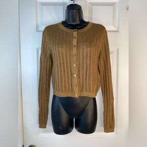 a new day Women's Brown Cardigan Sweater